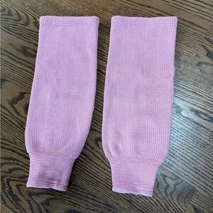 Pink youth hockey socks